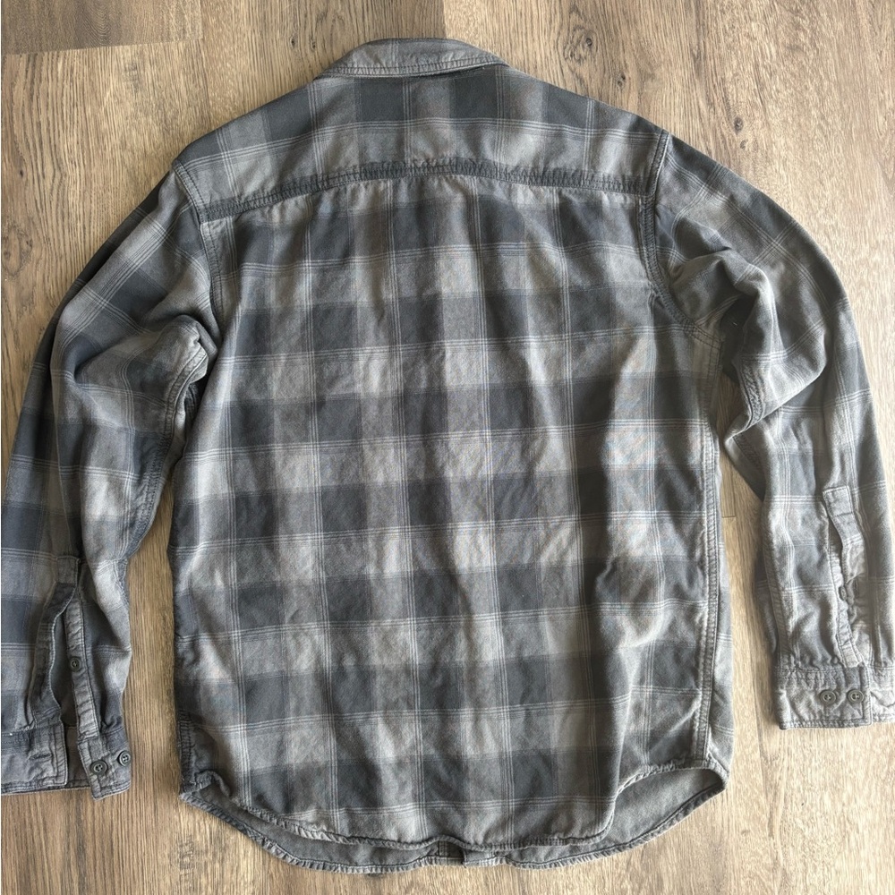 Gray Columbia Plaid L/S Button-Up Shirt Sz.M - Picture 2 of 5